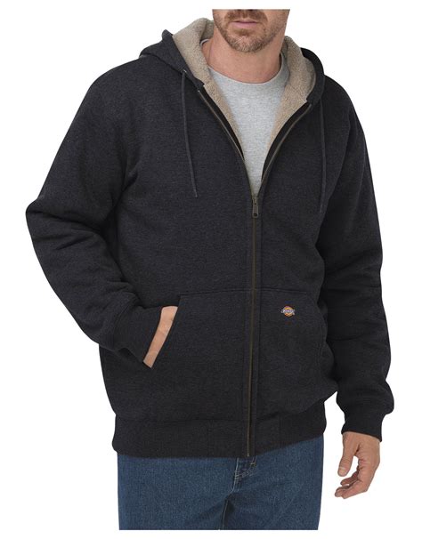 sherpa lined jacket fleece hoodie dickies
