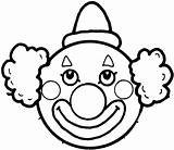 Clown Clipart Cartoon Face Library sketch template