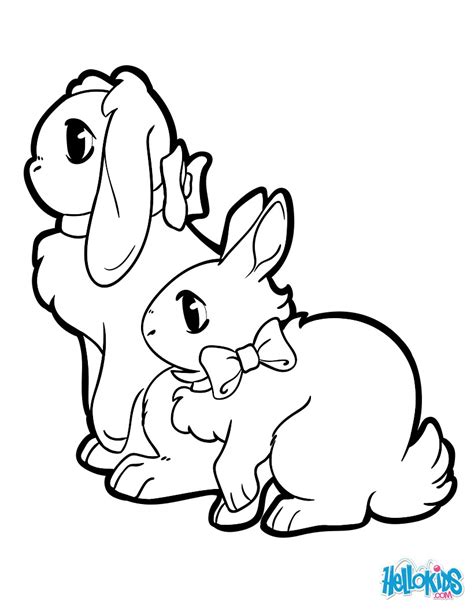 easter bunnies coloring pages hellokidscom