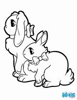 Coloring Easter Bunnies Print Hellokids Color Online Pages sketch template