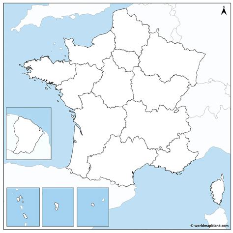 stumme karte von frankreich umrisskarte frankreich