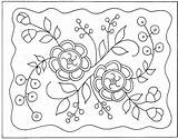 Punch Needle Patterns Embroidery Pattern Bing Printable Rug Flower Choose Board sketch template