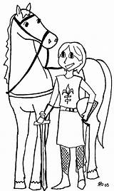Arc Jeanne Sainte Jackie sketch template