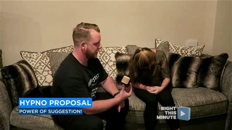 Hypnotist Uses Power Of Suggestion To Ask Girlfriend To Marry Him