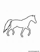 Stencil Horse Coloring Printable Pages Color Info sketch template