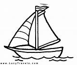 Boat Coloring Pages Sailboat Templates Sail Printable Kids Template Cartoon Choose Board Colouring Gif sketch template
