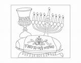 Hanukkah Coloring Menorahs Menorah Familyholiday sketch template