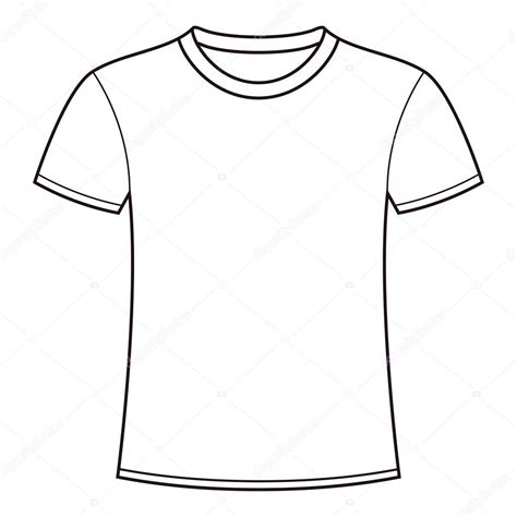 blank  shirt template stock vector  cnikolae