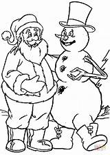 Schneemann Weihnachtsmann Snowman sketch template