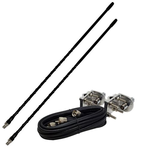 shark antennas ts  dual cb antenna kit  ft antennas mounts  cable ebay