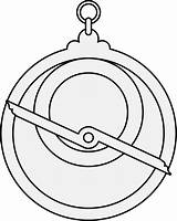 Astrolabe Namaste Langit Latar Heraldicart sketch template