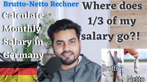 calculate netto salary  brutto  germany brutto netto rechner youtube
