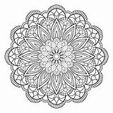 Mandala Ornamental Circular Circulaire Motif Contour Ornemental Coloriage sketch template