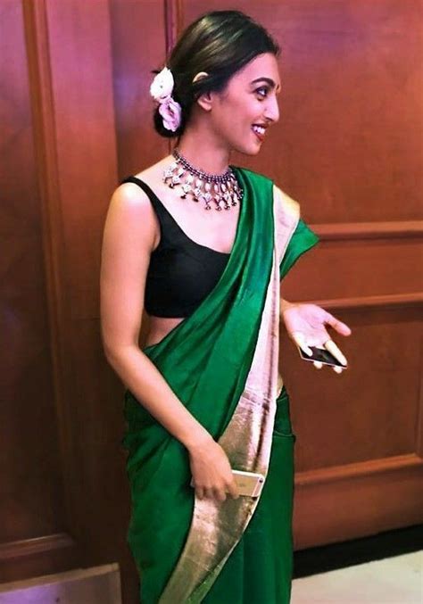 styling saree   sleeveless black blouse threads werindia