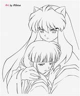 Inuyasha Coloring Pages Book Pngkey sketch template