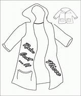 Coloring Winter Clothes Pages Popular sketch template