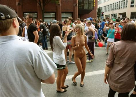 only one naked in a parade porn photo eporner