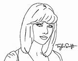 Swift Taylor Coloring Pages Celebrity Printable Color Getcolorings Wonder Search Print Getdrawings sketch template