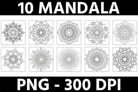 mandala coloring pages graphic  mystic oasis creative fabrica