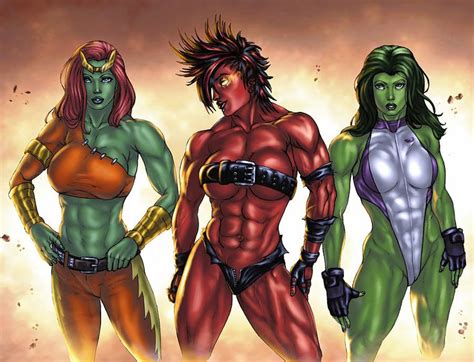 new she hulk red she hulk and old she hulk marvel comics