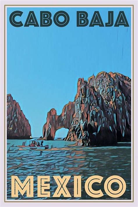 cabo baja mexico ~ my retroposter vintage posters
