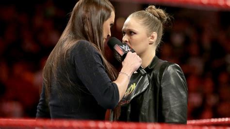 ronda rousey demands an apology from stephanie mcmahon raw feb 26 2018 wwe