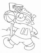 Coloring Basketball Pages Printable Kids Funny Boy Colouring Print Basket Bestcoloringpages Sheets sketch template