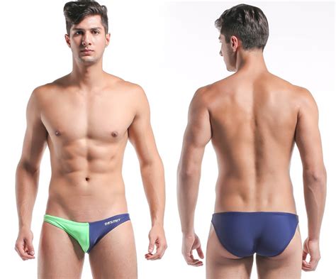 2017 2016 Summer Men Bikini Swimwear Stitching Design Swim Briefs