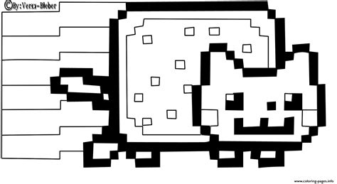 nyan cat coloring pages  lets coloring  world