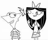 Phineas Coloring Pages Ferb Isabella Wecoloringpage sketch template