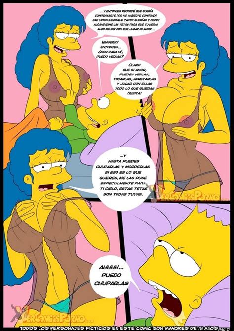 viejos tiempos bart se calienta con marge los simpsons xxx porno comics marge bart sexo 6