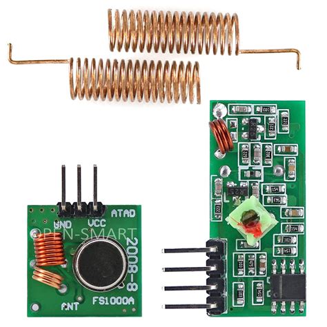 mhz rf wireless receiver module  mhz transmitter module kit  arduino pcs rf