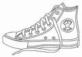 Converse Coloring Pages Shoes Shoe Printable Sneaker Sneakers Embroidery Clipart Color Drawing Template Blank Adult Tennis Adidas Enjoy Outlines Colouring sketch template