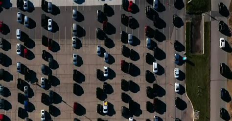 drone footage shows packed testing center  wisconsin