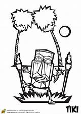 Tiki Torches Koh Lanta Coloriages Totem Partager sketch template
