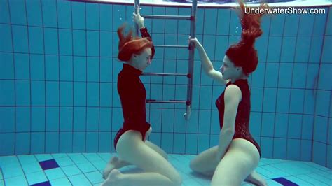 playful teens diana and simonna are swimming naked underwater porndoe