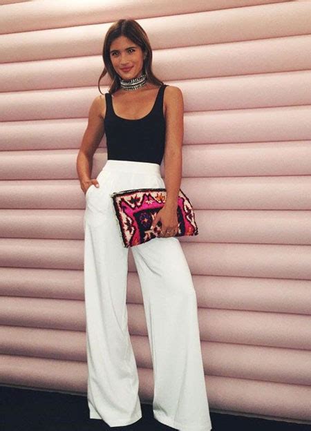 amazing white wide leg pants outfits  wear  summer