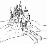 Castle Coloring Pages Castles Depending Obtain Effects Various Card Use Kleurplaat sketch template