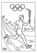 Olympic Torch sketch template