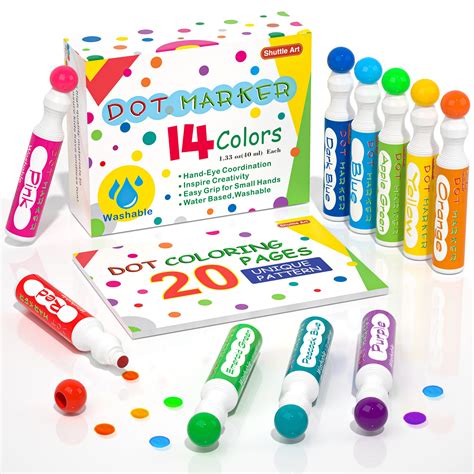 buy shuttle art dot markers  colors bingo daubers   unique