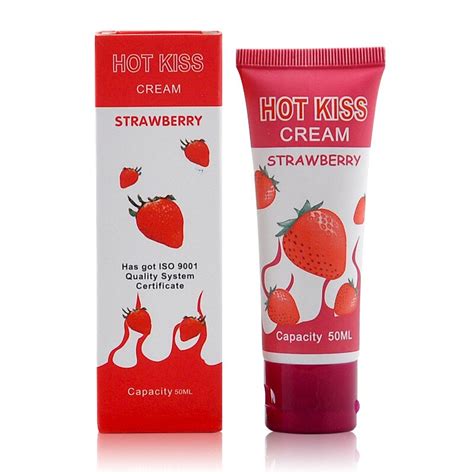 Hot Kiss Strawberry Flavored Edible Lubricant Intercourse Male Female
