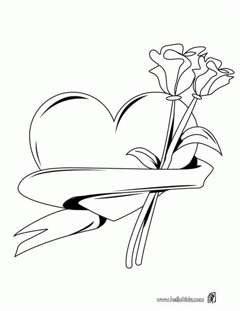 hearts  roses coloring pages clip art library