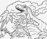 Volcano Coloring Pages Dinosaur Drawing Printable Kids Color Sheet Dinosaurs Dino Line Jungle Prehistoric Head Sheets Eruption Book Printables King sketch template