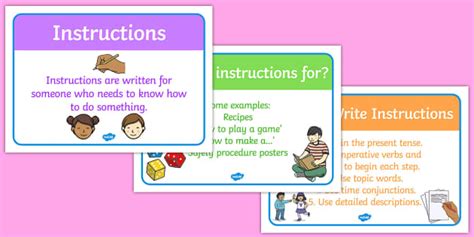 ks instructions writing display posters primary resource
