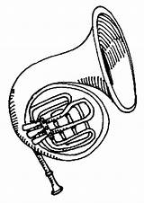 Imprimer Harmonie Colorir Instrumentos Tuba Coloriage Musicais Cor Desenhos Kleurplaten Instruments Musicales Coloriages Instrumenten Horn Trompa sketch template