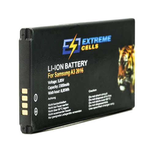 extremecells battery accu battery  samsung galaxy   sm af duos ebay