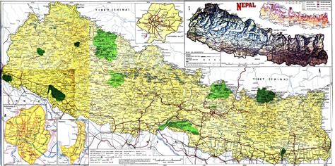 large detailed road  physical map  nepal nepal large detailed road  physical map