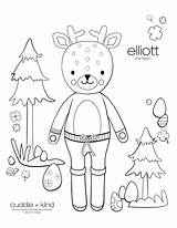 Kids Coloring Fawn Elliott Sheets sketch template