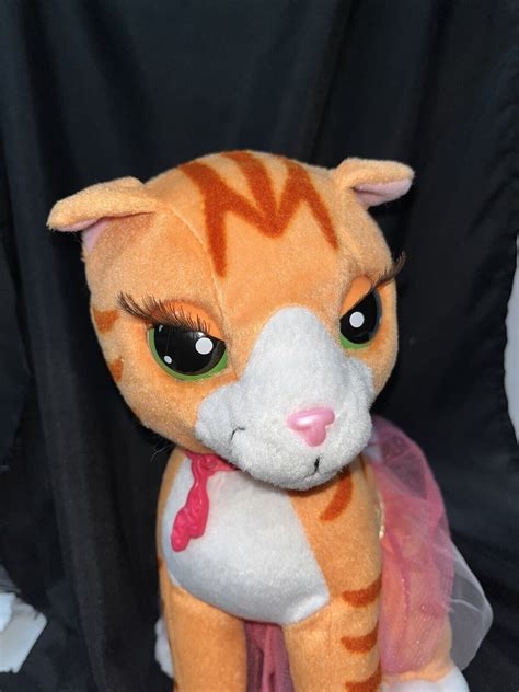 Barbie Cat Plush Interactive Talking Twyla Ballerina Orange Tabby Toy