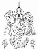 Coloring Pages Strawberry Shortcake Cartoon sketch template